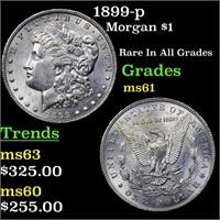 1899-p Morgan $1 Grades BU+