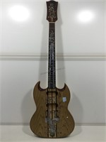 Handmade Wood Throughneck Electric guitar with