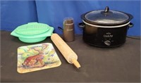 Box Crock Pot,Coffee Grinder, Tupperware Bowl