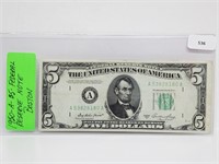 1950A Boston $5 Federal Reserve Note