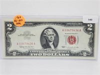 1963 Red Seal $2 Bill