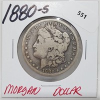 1880-S 90% Silver Morgan $1 Dollar