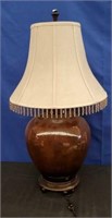 Large Brown Lamp with Shade