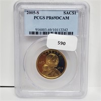 PCGS 2005-S PR69DCAM Native Amer $1 Dollar