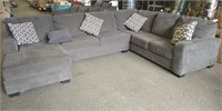 Dark Gray 3-Piece Sectional Sofa Set