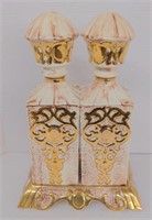 Porcelain corked decanter set