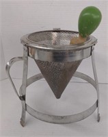 Vintage cone and pestle sifter