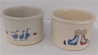 Pottery Pair of Robinson jars