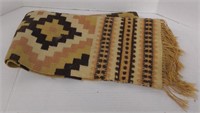 Wool native American motif blanket