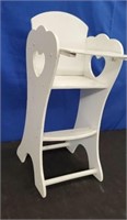 Kid Kraft White Doll High Chair