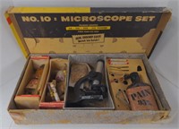 Vtg. Gilbert Microscope set No. 10 w/ box