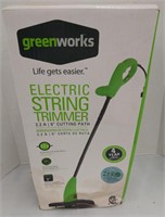 Greenworks trimmer electric 9" cutting path