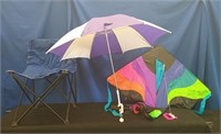 Camp Chair, Chair Umbrella, Kite