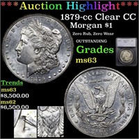 *Highlight* 1879-cc Clear CC Morgan $1 Graded ms63