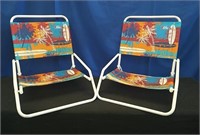 Pair Beach Chairs
