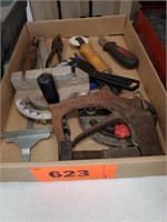 FLAT ASSORTED HAND TOOLS- PLIERS- AND MORE