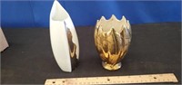 24K Gold Leaf Vase, Rosenthal Bud Vase