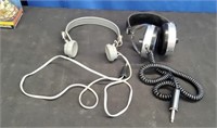 2 Pair Vintage Headphones