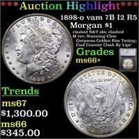 *Highlight* 1898-o vam 7B I2 R5 Morgan $1 Graded m