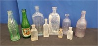 Lot of 10 Vintage Bottles