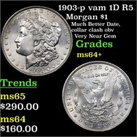 1903-p vam 1D R5 Morgan $1 Grades Choice+ Unc
