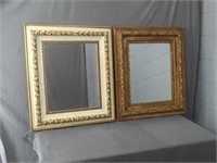2x The Bid Vintage Large Framed Mirrors