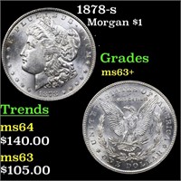 1878-s Morgan $1 Grades Select+ Unc