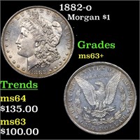 1882-o Morgan $1 Grades Select+ Unc