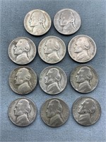 11x The Bid Silver War Nickels Complete Series