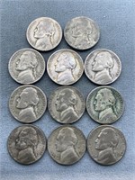 11x The Bid Silver War Nickels - Entire Series
