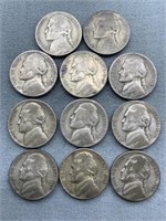 11x The Bid Silver War Nickels - Entire Series