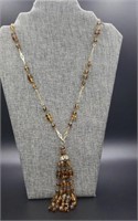 Vintage Costume Jewelry Necklace With Matching
