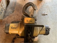 Yale 6 Ton Pneumatic Hoist