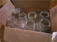 Box of 9 Canning Jars