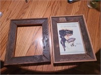 Set of 2 Wooden Picture Frames