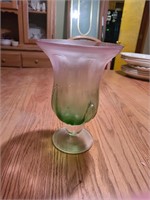 Beautiful Large Antique Green Bottom Fade Glass Pc