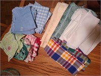 Lot of table linens including napkins & tablecloth