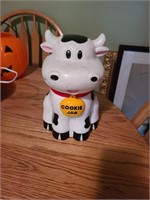 Cow cookie car w/hinged lid untested