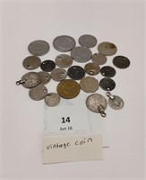VINTAGE COINS - ASSORTED - QTY 23