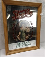 PEPSI FRAMED MIRROR - 21" X 27"