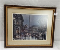 FRAMED PRINT - PARIS  PLACE VENDOME 20" X 17"