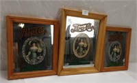 PEPSI BRAND FRAMED MIRRORS - LARGEST 11" X 14.5"