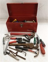 TOOL BOX WITH ASSORTED TOOLS