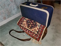 Vintage Suitcase & Carpet Bag