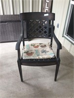 Metal Patio Chair w/Cushions