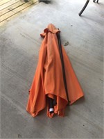 Large Orange Patio Umbrella