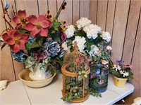 Floral Arrangements & Bird Cages