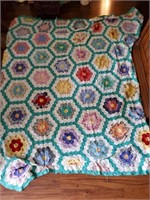 Hand Stitched Full Size Quilt Top