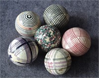 Victorian Carpet Balls - 6 Total