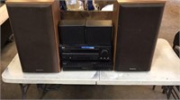 RCA receiver- Sony 5cd player and odd speaker